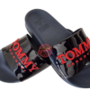 LEATHER CHAROL NAVY EMBROIDERY 3D
